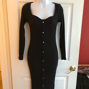 ASOS Maxi Button Down Sweater Dress